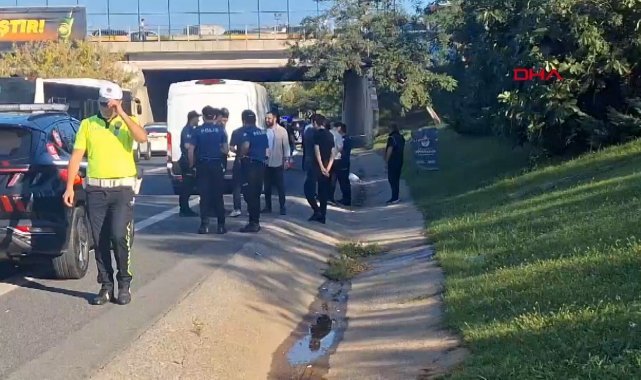 Beykoz TEM Otoyolu'nda yol kenarında pimi çekilmemiş 2 el bombası bulundu