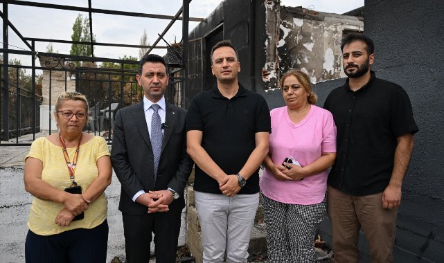 Bornova Belediyesi’nden yangın mağduru aileye destek
