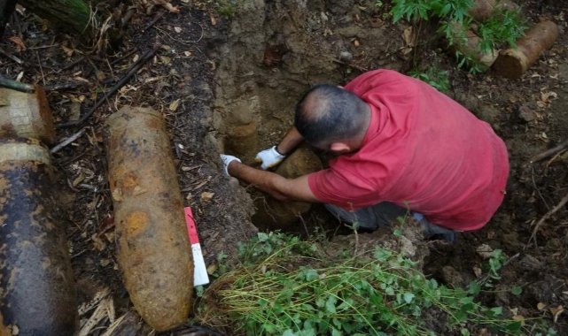Çanakkale'de 109 yıllık 18 top mermisi bulundu