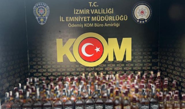 İzmir'de kaçak alkol operasyonu