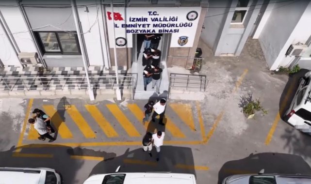 İzmir'de suç örgütüne operasyon: 9 gözaltı