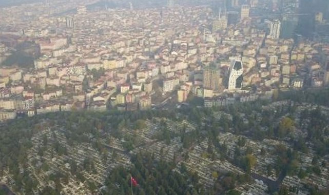 Karacaahmet manzaralı 'Mezar apartmanlar'