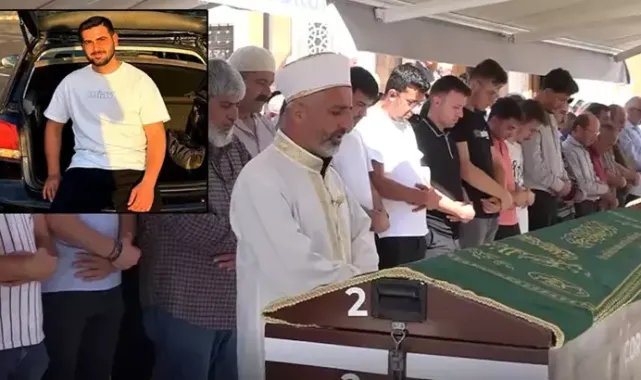 Kayıp olarak aranırken kazada öldüğü ortaya çıkan Samet, toprağa verildi