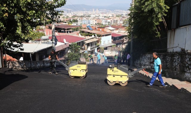 Konak’ın yolları yenileniyor: Asfalt çalışmaları hızlandı