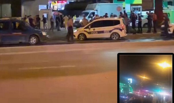 Sultangazi'de asker uğurlayan grup konvoy oluşturup yolu kapattı