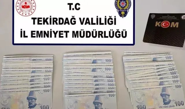 Tekirdağ'da piyasaya sahte para süren 3 şüpheli yakalandı