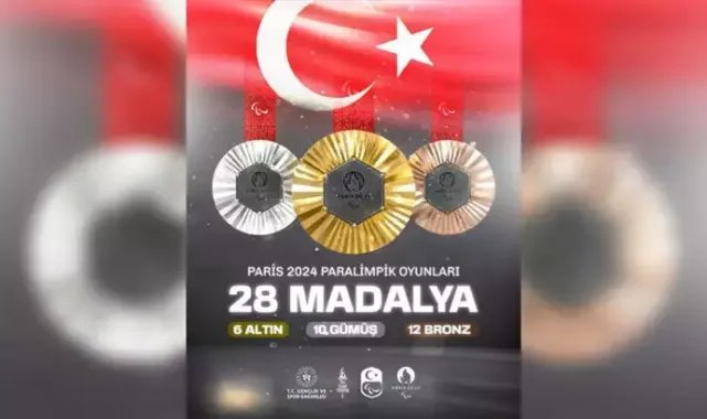 Türkiye, Paris 2024 Paralimpik Oyunları'nı 28 madalya ile tamamladı