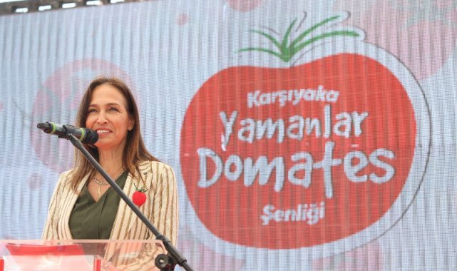 Yamanlar Domates Şenliği Karşıyaka’ya renk kattı