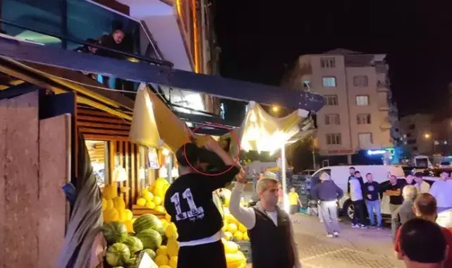 6'ncı kattaki balkondan manavın brandasına düşen kadın, eşine kızıp kendisini boşluğa bırakmış