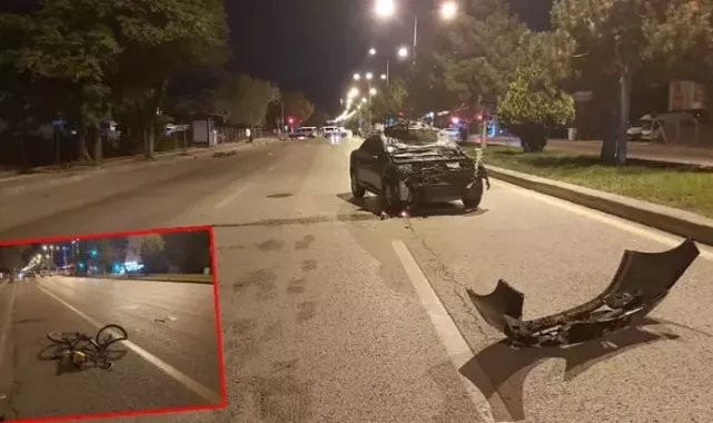 Ankara'da otomobil bisikletli iki kardeşe çarptı
