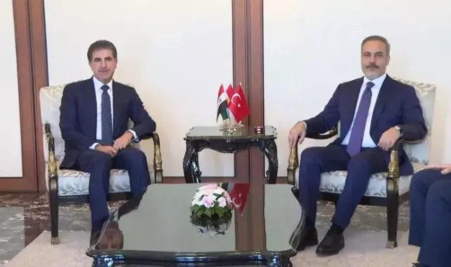 Bakan Fidan, IKBY Başkanı Barzani ile görüştü