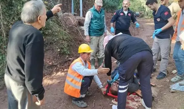 Bursa'da elektrik direğinden düşen işçi ağır yaralandı