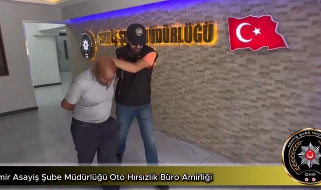 'Çay kaşığı' ile otomobil çaldı
