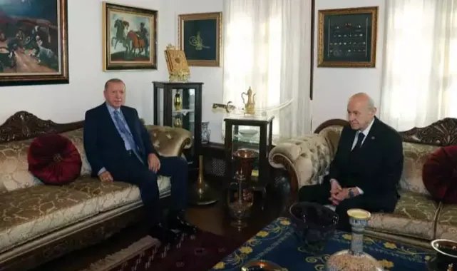 Cumhurbaşkanı Erdoğan, Bahçeli ile görüştü