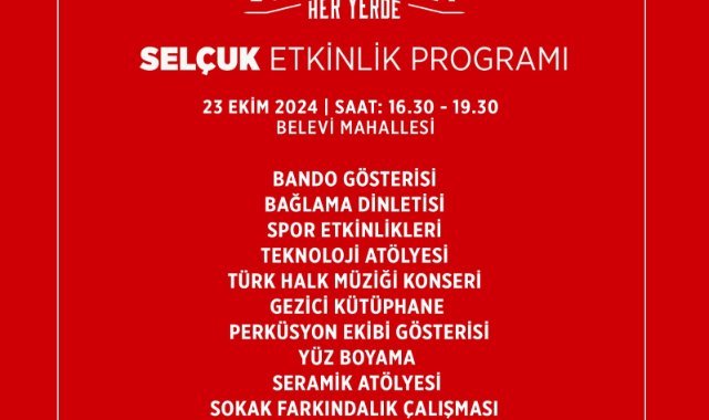 Cumhuriyet Her Yerde: İzmir Büyükşehir Belediyesi’nden Belevi’de 29 Ekim programı