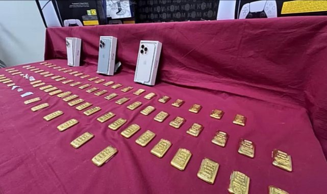 İzmir'de 18 kilo 500 gram külçe altın ele geçirildi