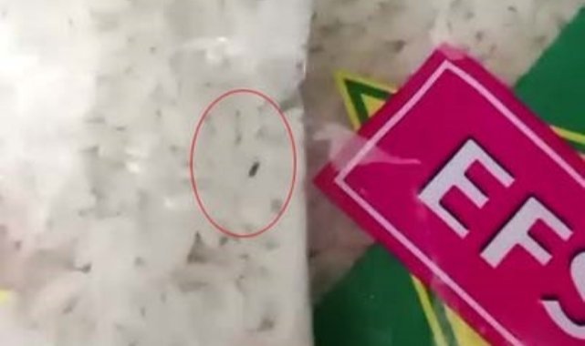 Kapaklı’daki BİM markette böcek skandalı: Kapalı pirinç paketinden böcek çıktı