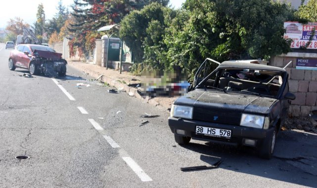 Kayseri’de kaza yapan Tofaş perte çıktı: 1 ölü, 3 yaralı