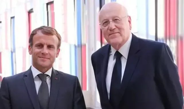 Mikati ve Macron Lübnan’daki son durumu görüştü
