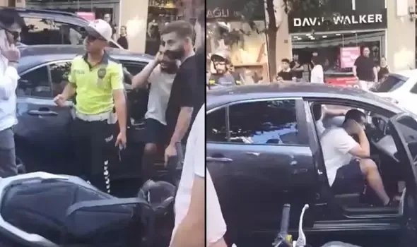 Şişli'de sevgilisi kazada yaralanan motosikletli ortalığı birbirine kattı: Bunu öldüreceğim