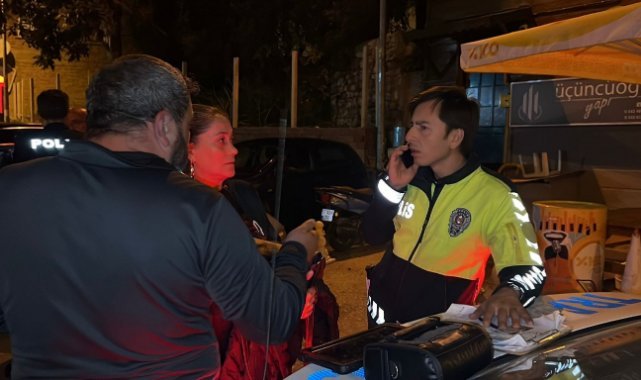 Ters yönden gelen alkollü sürücü ve eşi, polislere zor anlar yaşattı