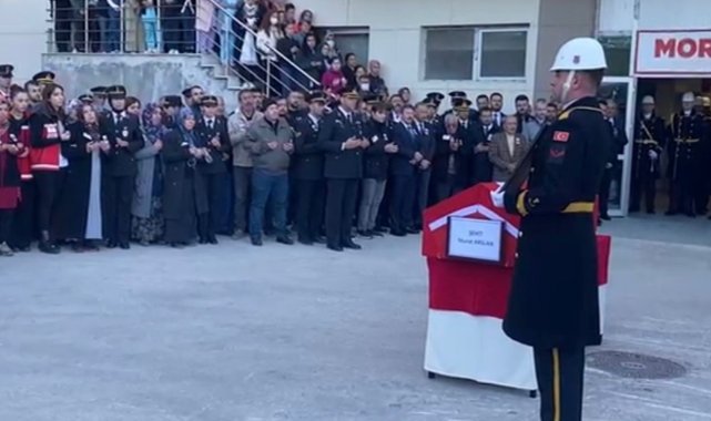 TUSAŞ saldırısında şehit olan taksi şoförünün naaşı askeri törenle hastaneden alındı