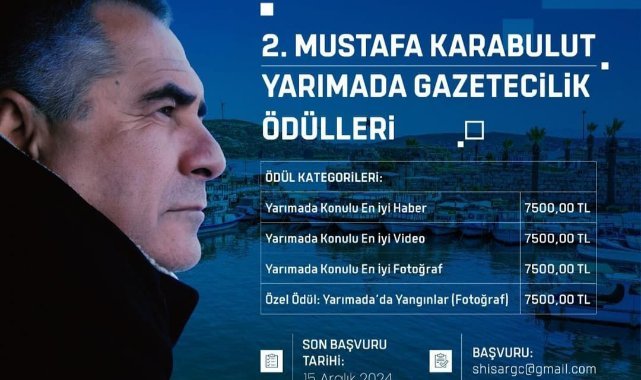 2. Mustafa Karabulut Yarımada Gazetecilik Ödülleri başvuru almaya başladı