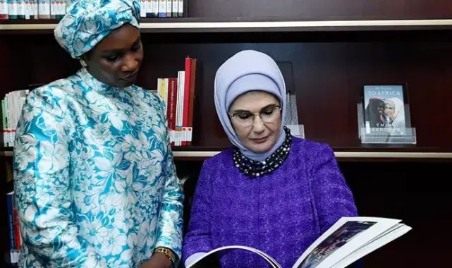 Emine Erdoğan, Senegal Cumhurbaşkanının eşi Marie Khone Fay ile bir araya geldi
