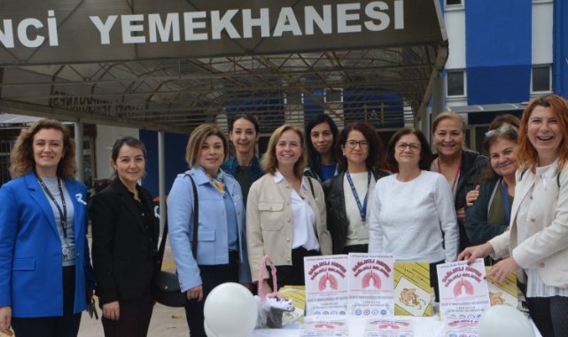 EÜ’de akciğer kanserine beyaz balon ve kurdelelerle dikkat çekildi