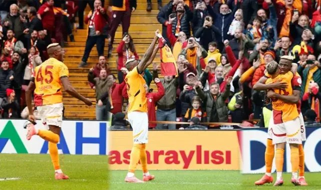 Galatasaray, 3 puanı 3 golle aldı