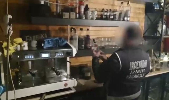 İzmir’deki eğlence mekanlarına kaçak alkol operasyonu