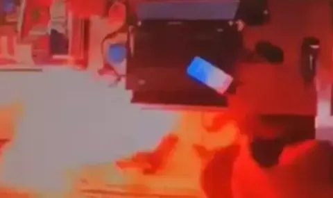 Kağıthane’de marketteki elektrikli ısıtıcı parladı