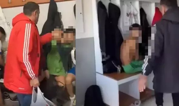 Kayseri'de antrenörden futbolcuya darp