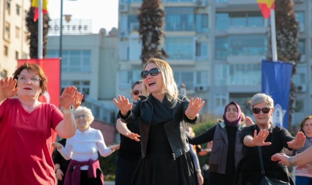 Konaklı kadınlar açık havada zumba ile stres attı