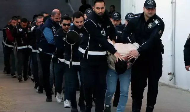 ‘KUYU-37’ operasyonunda gözaltına alınan 282 şüpheli adliyede