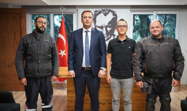 Moto kuryelerden Başkan Eşki’ye teşekkür ziyareti