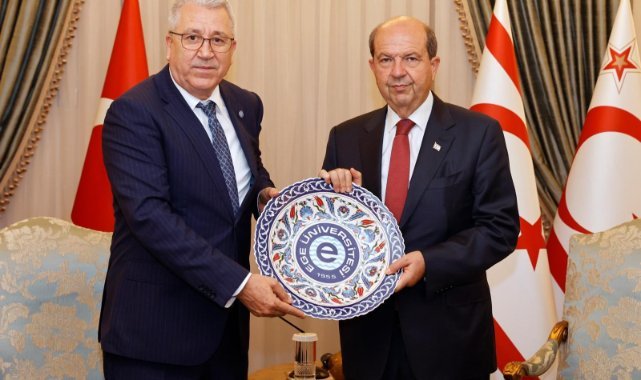 Rektör Prof. Dr. Budak, KKTC Cumhurbaşkanı Tatar’ı ziyaret etti