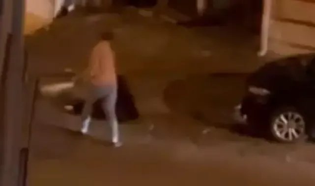 Sancaktepe’de hamile kadını sokak ortasında darbetti