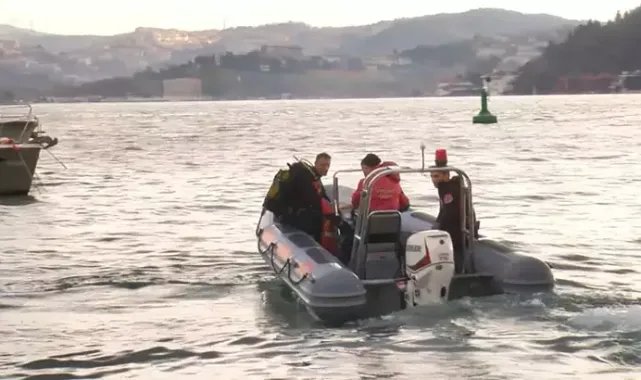 Sarıyer’de denizde kaybolan 2 kişiyi arama çalışmaları devam ediyor