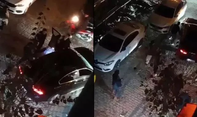 Sultangazi'de kavgadan kaçarken park halindeki araçlara böyle çarptı