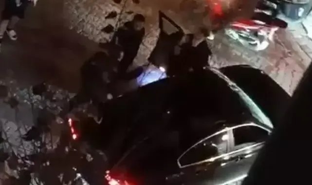 Sultangazi'de kavgadan kaçarken park halindeki araçlara böyle çarptı
