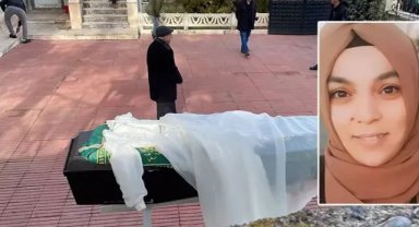 Baygın bulunup, hastanede ölen kadın toprağa verildi; eşi sorguda