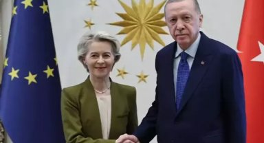 Cumhurbaşkanı Erdoğan, AB Komisyonu Başkanı von der Leyen'i kabul etti