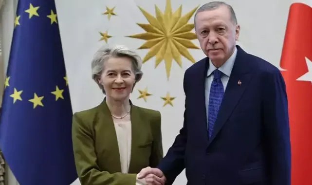Cumhurbaşkanı Erdoğan, AB Komisyonu Başkanı von der Leyen'i kabul etti