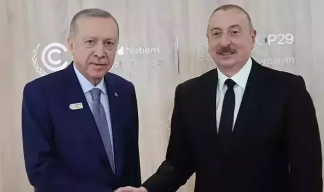 Cumhurbaşkanı Erdoğan, Azerbaycan Cumhurbaşkanı Aliyev ile görüştü