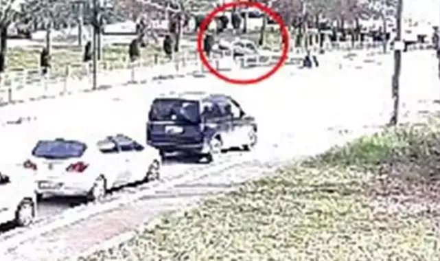 Dereye uçan otomobilin sürücüsü yaralandı