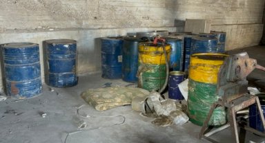 Esad ailesinin uyuşturucu fabrikası görüntülendi