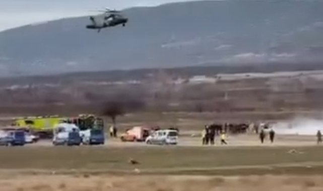 Isparta’da askeri helikopter düştü: 6 asker şehit oldu