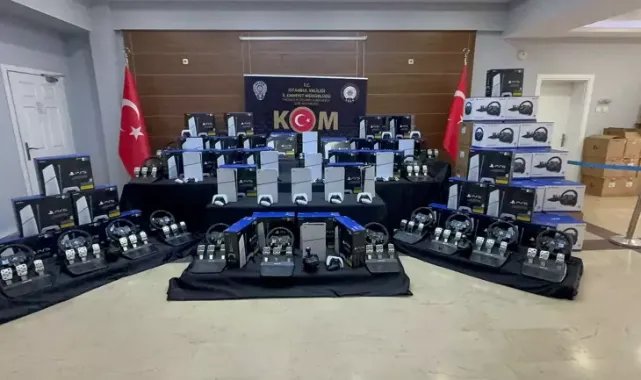 İstanbul’da yaklaşık 50 milyon lira değerinde kaçak oyun seti ele geçirildi