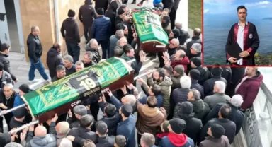 Kazada ölen Umut Can'ın tabutunun üzerine taraftarı olduğu takımın forması konuldu